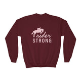Rider Strong — Youth Crewneck Sweatshirt