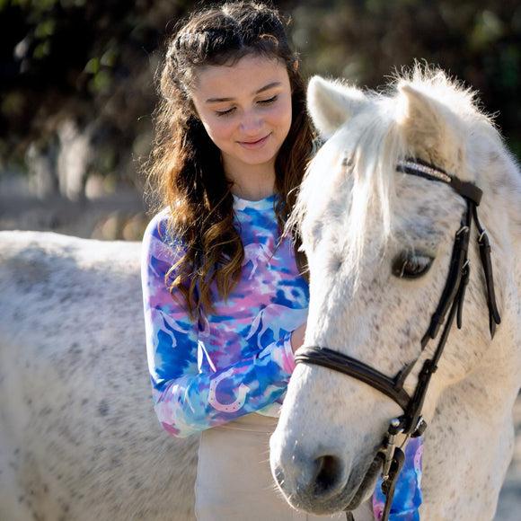 Tie-Dye Horses — Youth' Training Shirt