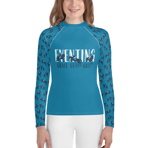 Grace, Guts and Grit — Youth' Training Shirt in Marine Blue