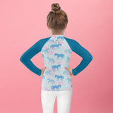 Pony Time — Kids' Training Shirt, Solid Sleeves