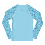 Pony Safari — Kids' Training Shirt, in aqua sleeves