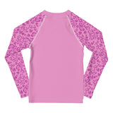 Pony Safari — Kids' Training Shirt, in wild pink sleeves