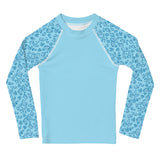 Pony Safari — Kids' Training Shirt, in aqua sleeves